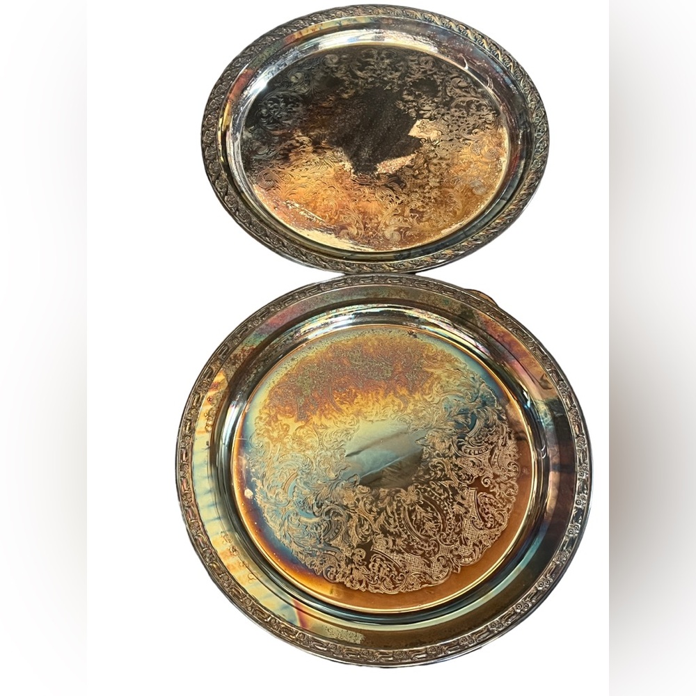 Oneida Silversmiths Park Lane Place Plates Set of 2- 10" Original Packaging